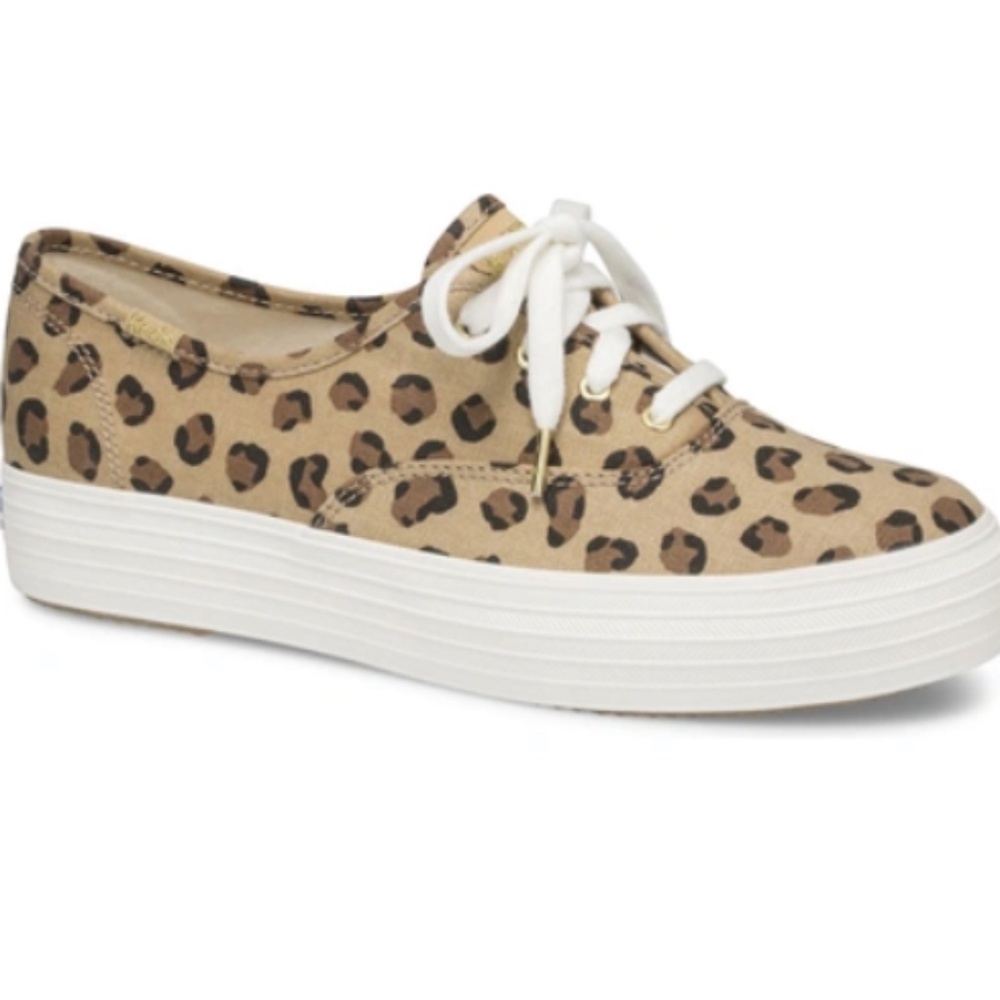 Womens Keds Triple Leopard Sneaker in Brown Size 9M